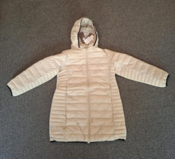 KPH SANDEFJORD HALVLANG JAKKE M/AFTAGELIG HÆTTE - OAT BEIGE