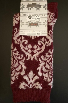 CHARM 28 Uldsokker i klassisk udgave af 60% uld m/damaskmønster