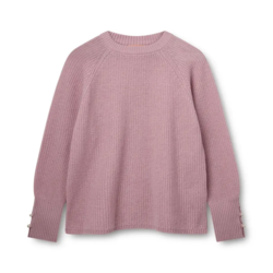 KPH JOHANNE PEARL STRIKTRØJE *ROSA* (80% lammeuld)