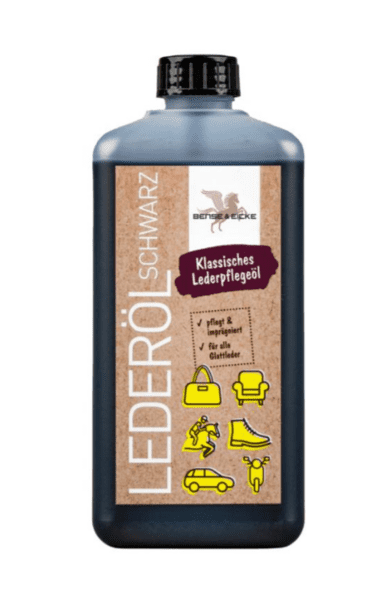 Bense & Eicke læderolie, sort - 500 ml