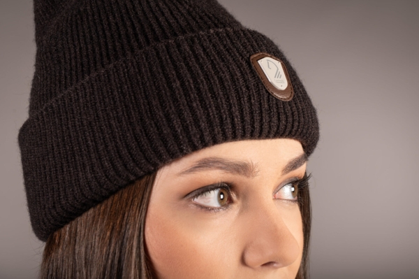 BEANIE - AREZZO - MØRKE BRUN
