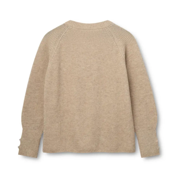 KPH JOHANNE PEARL STRIKTRØJE *BIRK* (80% lammeuld)
