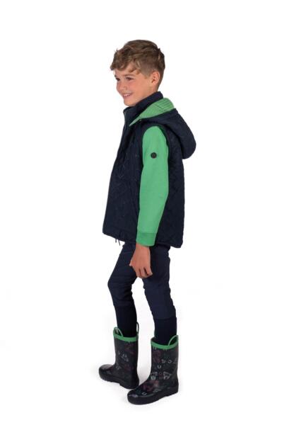 Vendevest -Maui-Mørkeblå/grøn