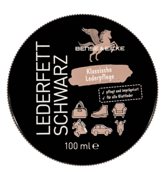 Bense & Eicke læderfedt, sort - 100 ml