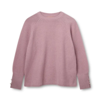 KPH JOHANNE PEARL STRIKTRØJE *ROSA* (80% lammeuld)