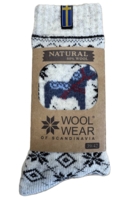 CHARM 119 - HEST uldsokker af 80% uld - dalahest