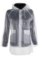Regnjakke, transparent